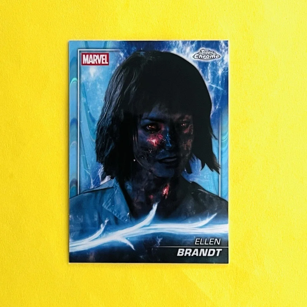 2025 Topps Chrome Marvel Studios Ellen Brandt #34 Ray Wave Refractor Iron‎ Man 3